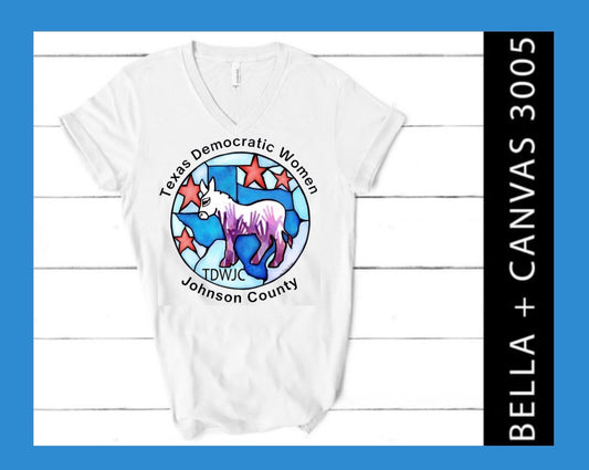TDWJC Bella+Canvas V-neck Tee
