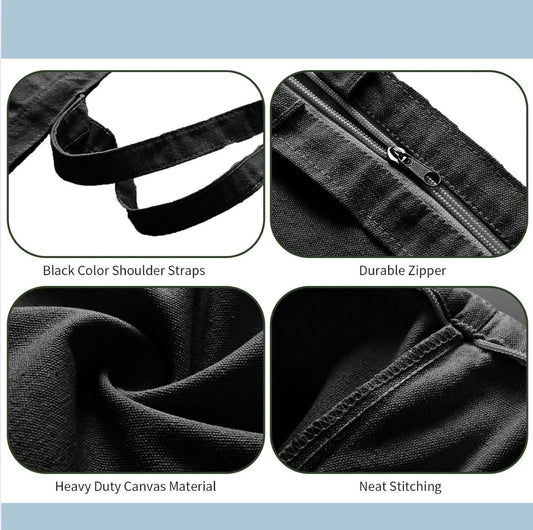 TDWJC Zippered Canvas Totebag