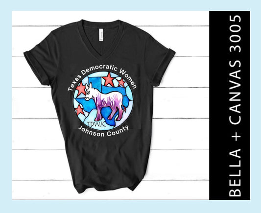 TDWJC Bella+Canvas V-neck Tee