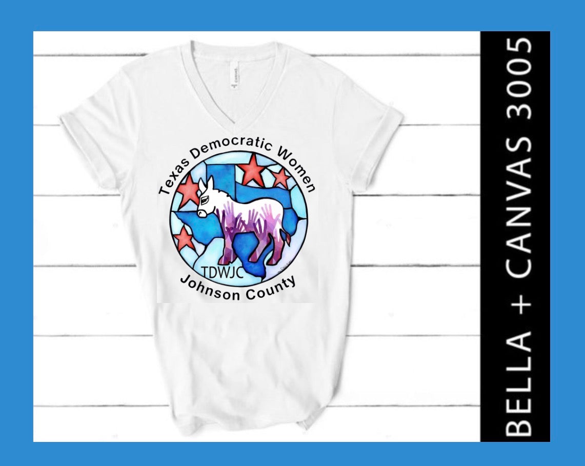 TDWJC Bella+Canvas V-neck Tee